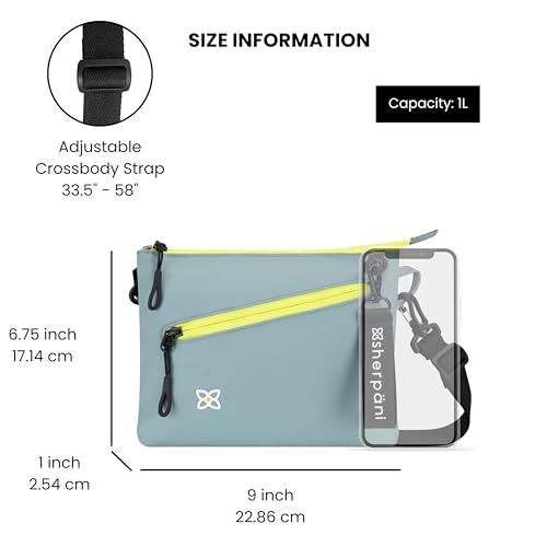 Image of Sherpani Zoom, Small Crossbody Purse, Nylon Crossbody Bag, Lightweight Cross Body Bag, Sleek Dual Pouch, Purses for Women