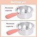 Candy Chocolate Melting Pot Electric Fondue Pot Set Double Chocolate Melting Pot Butter Cheese Melt Warmer Pink for Home Parties with Tool Chocolate Melting Pot Fondue Mini Fondue Candy Maker
