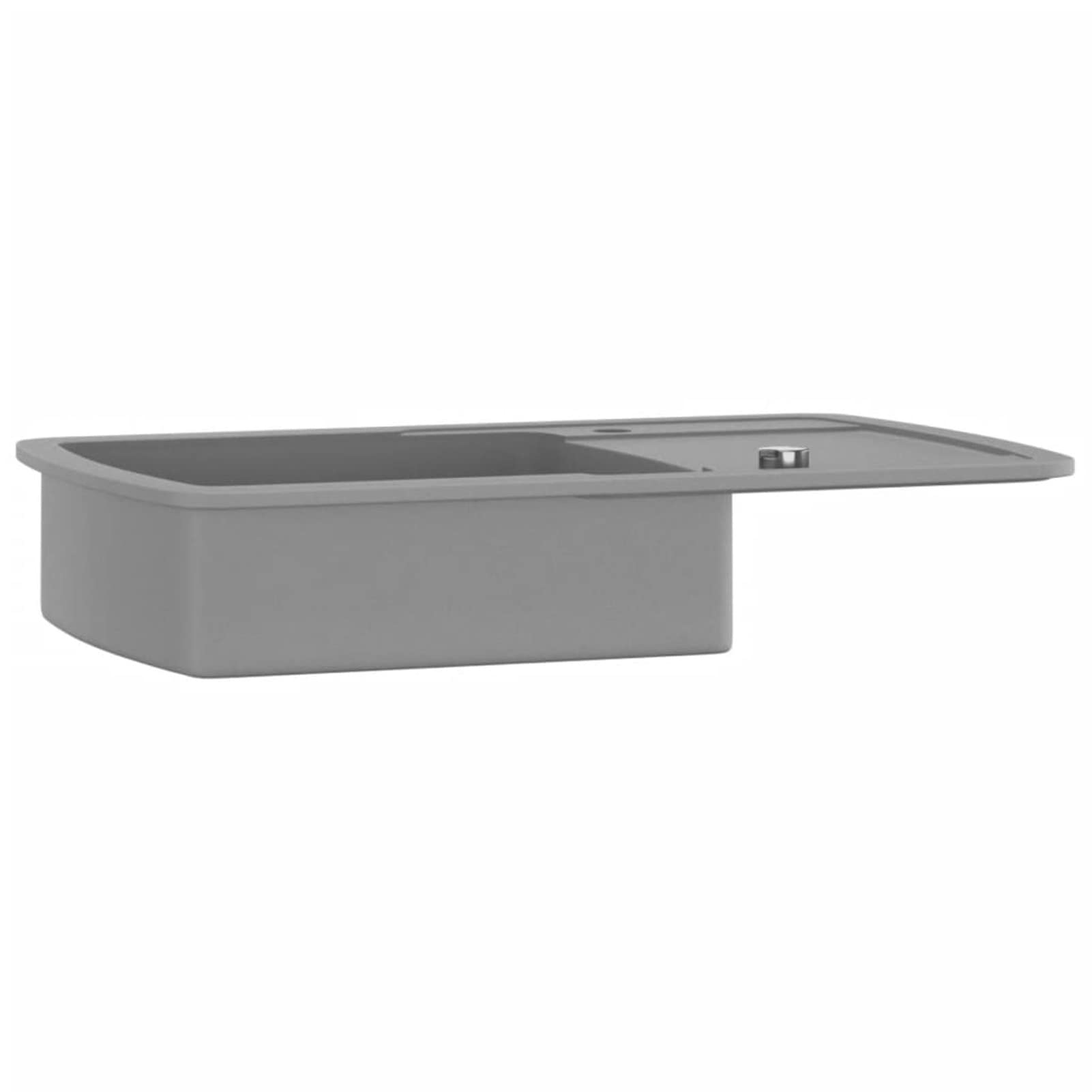 Fregadero de cocina con un seno de granito gris, ShGaxin Mueble Pila Lavadero, Pila Fregadero Cocina, Fregadero Sobre Encimera, Fregadero Baño Encimera, Picas De Cocina