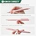 Kaco 6 Pieces Gel Pens Cute Stationery, Journaling Note Taking Pens, 0.5mm Fine Point, BUCUO (6 Pcs Pink - All Black Ink)