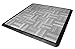 Big Floors SnapFloors 3X3RESGRAYOAKFLOOR Interlocking Lightweight Plastic Modular Dance Floor Kit (3' x 3'), Gray Oak, 21 Piece
