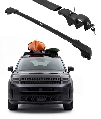 330LBS Roof Rack Cross Bars Fit for 2024-2026 Hyundai Santa Fe & Santa Fe Hybrid SEL XRT Limited Calligraphy, Rooftop Luggage Baggage Cargo Carrier Crossbars Accessories, with Tie-Down Rings