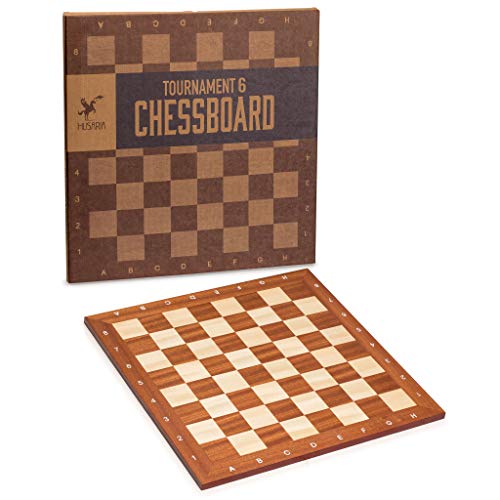 Husaria Professional Staunton Tournament Chess Board, No. 6, 21.25 Inches