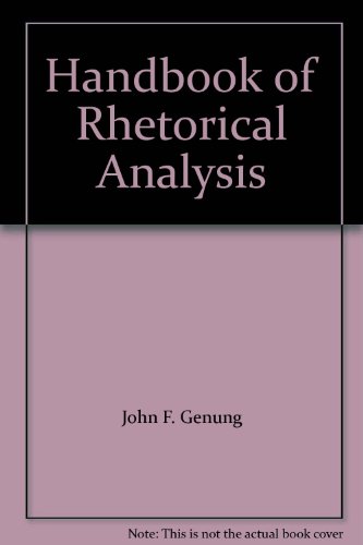 Handbook of Rhetorical Analysis B003T2C874 Book Cover