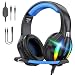 Krysenix PG1 RGB Gaming Headset für PS4, PS5, PC, Xbox,Switch-Schwarz/Blau