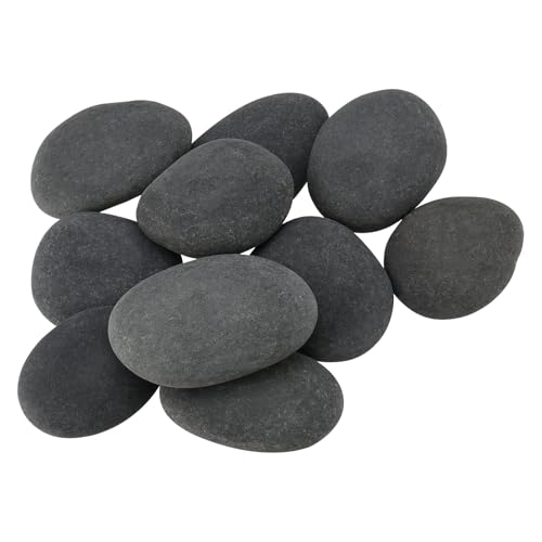 JEUIHAU 50 PCS 1.2-2 Inches Painting Rocks, Flat Rocks for Painting, Natural Smooth River Rocks, Craft Stones for DIY, Arts, Family Time, Christmas Decorations, Party Decoration