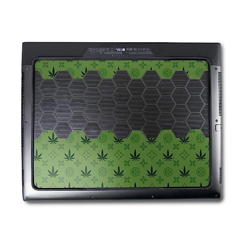 Image of MightySkins Skin Compatible With Alienware M18 R1 (2023) Full Wrap Kit - CBD Green | Protective, Durable, and Unique Vinyl Decal wrap cover | Easy To Apply, Remove, and Change Styles | Made in the USA