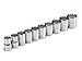 TEKTON 1/2-Inch Drive Socket Set, Metric, Cr-V, 13 mm - 24 mm, 10-Sockets | 1206