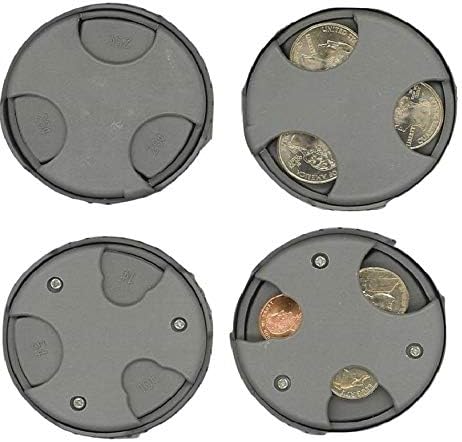 COIN MATE Pocket Organizer Change Holder - Great Gifts for Mens Wallet, Womens Purse, Double Sided Slots for U.S. Quarters, Dimes, Nickels, Pennies, Euros, 2017 Money Organizer for Car Trave8