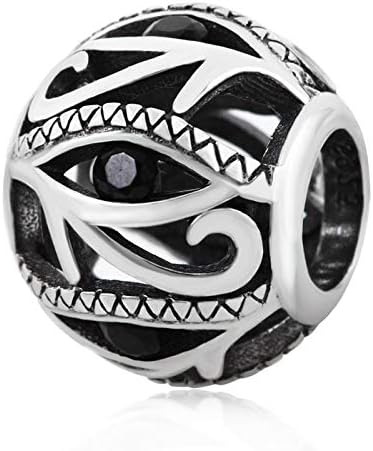 925 Sterling Silver Charms fit Pandora Charms Bracelets Blue Evil Eye Charms Bead Hamsa Hand Lucky Charms for Women Wife Mom Christams Mother's Day Valentine's Day Gift - Image 2