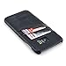 Samsung Galaxy S7 Edge Card Case by Dockem- Vintage Synthetic Leather Wallet Case, Ultra Slim Professional Executive Snap On Cover with 2 Card Holder Slots, Black