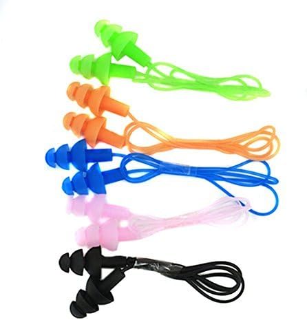 CTK Silicone l Soft Fd Aqua Blo Earplug Corded String Ear Plugs