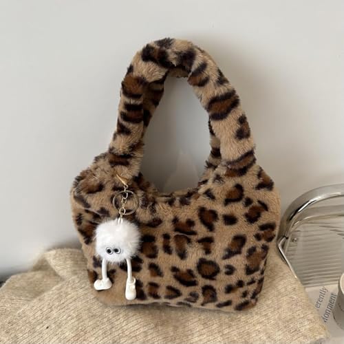 Image of Leopard Tote Bag for Women Cheetah Purse Vintage Hobo Bag Large Capacity Work Tote Bag