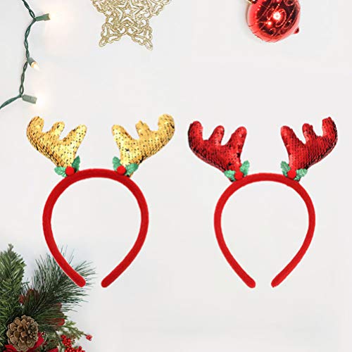 Amosfun - Cerchietto natalizio con paillettes