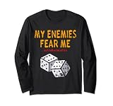 My Enemies Fear Me, as I Roll a Lot of Seises. Para jugadores de mesa o guerra jugando en la mesa. Los dados de la suerte rodan gana juegos. Los grandes jugadores crean su propia suerte. Juegos de mesa, Wargaming, My Enemies Fear Me, Roll 6's Distressed Retro Vintage Look.