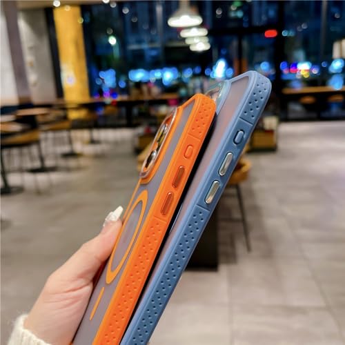 Coque antichoc iPhone 14 étui magnétique gris mat contre les chutes