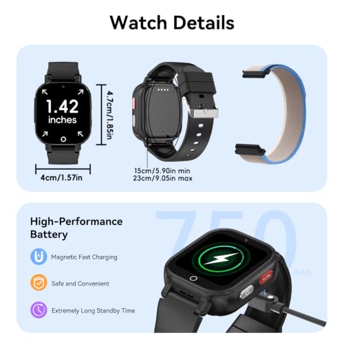 4g Smart Watch for Kids with gps-Phone Watch for boy girls with Video Call - image 7