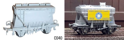 Preisvergleich Produktbild Modellbahn 'OO' / 'HO' C40 Presflo Zement Kombi Kit