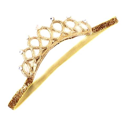 Baby Girl Crown Tiara Headbands Hair Bands Birthday Photograph Gold/Silver Cover