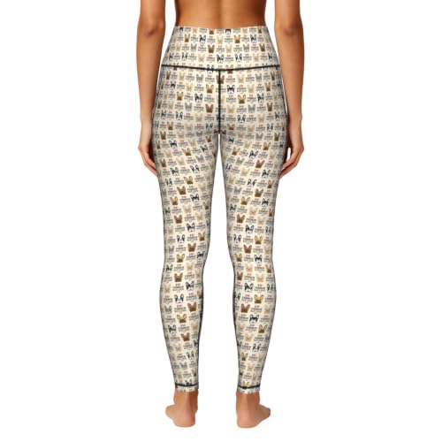 Pantalones de yoga elásticos de mujer con estampado transpirables para fitness 5