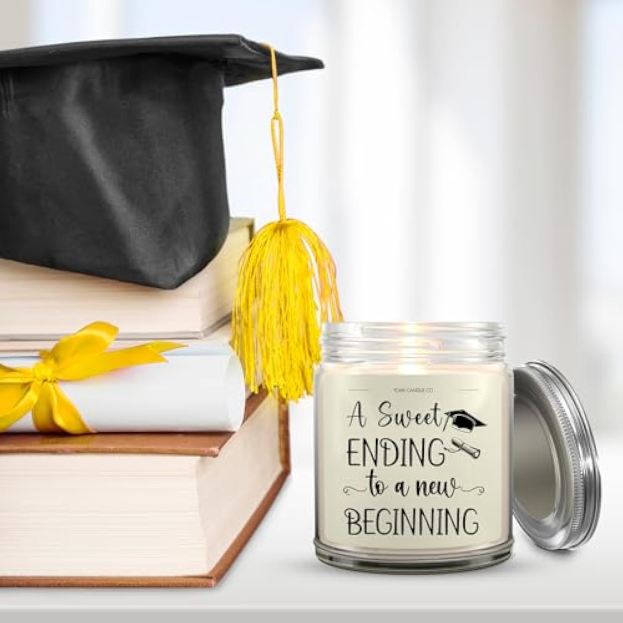Vanilla Scented Candle Gift for Graduation