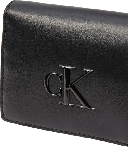 Calvin Klein BOLD CK MEDIUM BIFOLD Cüzdan Kadın BLACK Tek Beden - Görsel 3