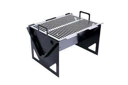 Visli - BBQ Charcoal Grill - Food Grade Stainless Steel Top- DIY and Easy to Carry (Travel Friendly)