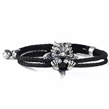 SeraphicSparkle Handmade Sterling Silver Grumpy Baby Dragon Bracelet, Valentine’s Day Gift & Birthday Gift for Her for Friends, Adjustable Cord, Birthstone-Inspired Eye Colors, Cute Fantasy Jewelry