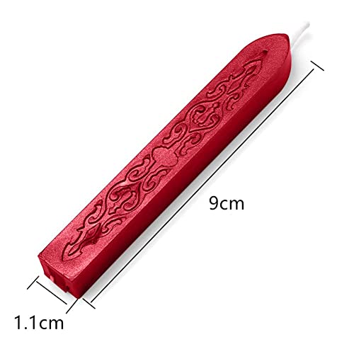 Wax Stick, Wax Seal, Antique Sealing Wax, 10 Pieces Wax Wax, Vintage Wax Sticks, Sealing Wax Sticks, Letter Wax Stick with Wick - Image 2