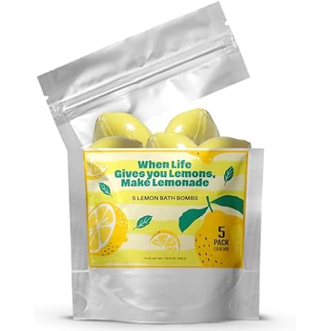 VITAMIN SEA Lemon Moisturizing Bath Bombs Pack of 5 Cover