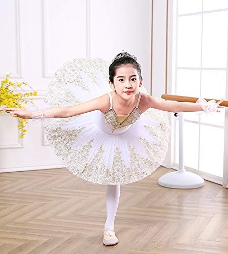 バレエ衣装 ZX Girls Camisole Skirted Leotard Ballet Dress Sparkle Lace Swan