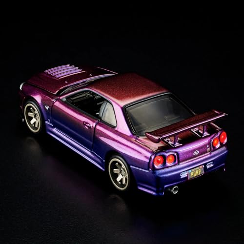 Hot Wheels Nissan Skyline GT-R BNR34 escala 1:64 miniatura 4