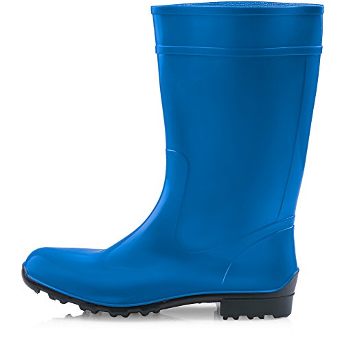 Ladeheid Damen Gummistiefel 100% Wasserdticht Regenstiefel Damen LA-967 (Blau/Schwarz, 38 EU)