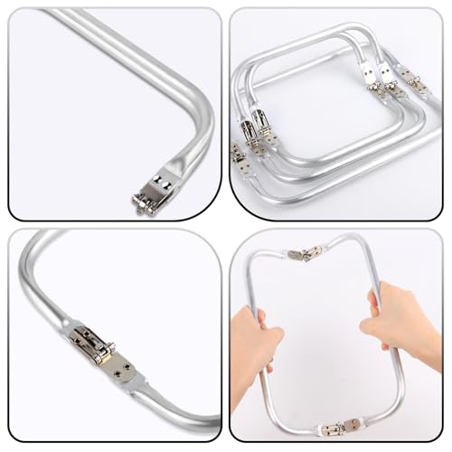 LWMTT 3 Stück Taschenrahmen Verschluesse 16cm 20cm 25cm Taschenbügel Taschen Verschluss für DIY Geldbeutel Handtasche Taschenzubehör