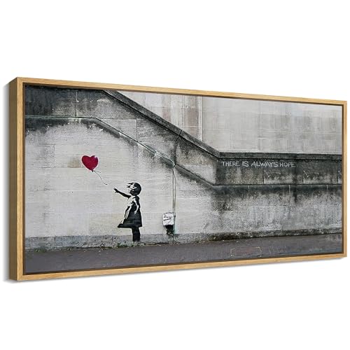MUDECOR Extra Large Framed Canvas Print Wall Art Girl with