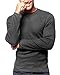 ToBeInStyle Men's Heavy Thermal Shirt - Charcoal - Medium