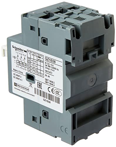 Disjuntor Termomagnetico Tesys Gz1E 2.54A Botao Impulsao Gz1E08, Schneider Electric