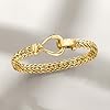 Ross-Simons 18kt Gold Over Sterling Cestina-Link Bracelet. 7 inches #2