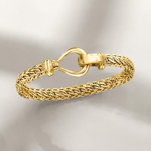 Ross-Simons 18kt Gold Over Sterling Cestina-Link Bracelet3