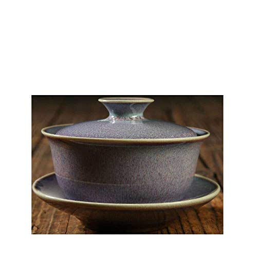brand_name Conjunto de té Chino, Creativo del Hielo grieta Textura de Kung Fu Juego de té de cerámica Celadon Gaiwan con la Tapa platillo Kit for el hogar, la Oficina y Regalo (Color : 8)