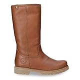 warme stiefeletten damen schwarz Material: Nappa Panama Jack Bambina Damen Warm gefüttert Schlupfstiefel Langschaft Stiefel & Stiefeletten, Braun (Bark B11), 41 EU (8 Damen UK)