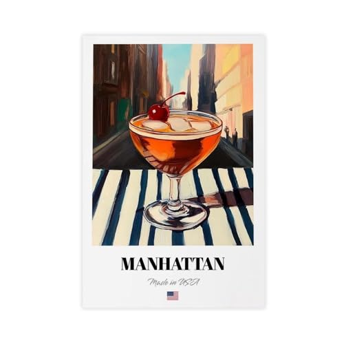 Poster Manhattan style américain, idée cadeau idéale pour chambre