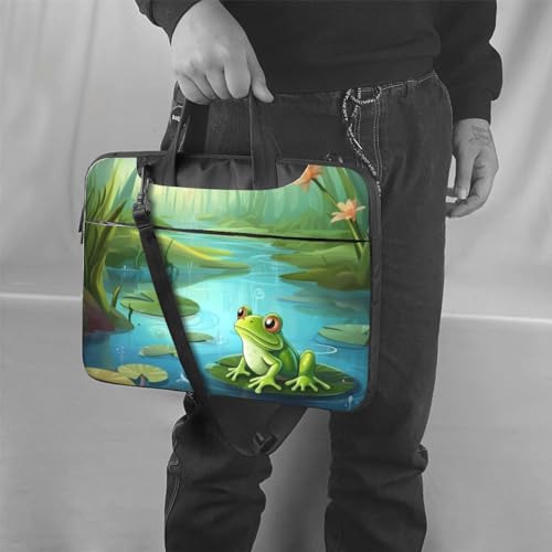 Bolso para Laptop Frog in Pond Unisex miniatura 2