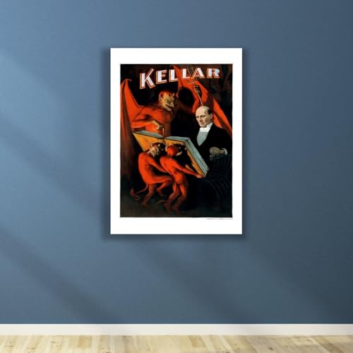 Harry Kellar The Magician Impression d'Art Mat Archival Spiffing Prints XL