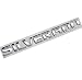 Aimoll 1 PCS Emblem Replacement for Silverado Chrome, Silverado Letter Emblem,Badge 3D Emblem 1500 2500HD 2011-2015 Silverado Chevrolet (Chrome)