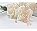 Elensan Rose Gold Leaf Earrings with Cz Crystal Ear Jacket Front Back Stud Earring Silver Post Hypoallergenic Jewelry Birthday Gift for Women