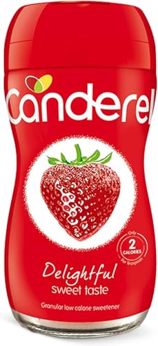 Canderel Granular Sweetener - Low Calorie Vegetarian and Diabetic Friendly 75 g jar (Pack of 6)