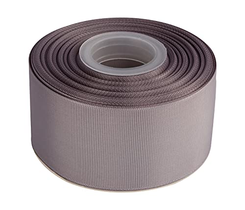 Joycrosso 50mm Width Grosgrain Ribbon 22 Meters-Roll Set for Gift Wrapping Party Favor Hair Braids Baby Shower Decoration Craft Supplies, Silver