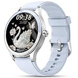 Smart Watch for Women, Ladies & Men, 1.27'' Fitness Watch [41mm case] with Call Receive/Dial, Heart Rate/Stress/Sleep Monitor, AI Voice, IP68 Waterproof Smartwatch with Calculator, Calendar, Games