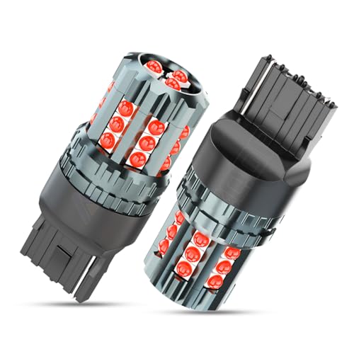 7443 LED Brake Tail Stop Bulbs Fit for Honda Civic 2001 2002 2003 2004 2005 2006 2007 2008 2009 2010 2011 2012 2013 2014 2015, 7444R 7440R Bulb, 300% Brightness Brilliant Red, Plug and Play, 2PCS